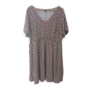 Torrid V-Neck Elastic Waist Mini Dress